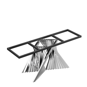 Chất Lượng Cao Cấp Nhân Đôi Không Gỉ Chân Không Tiêu Chuẩn Hình Dạng Độc Đáo Kim Loại Bảng Cơ Sở Vuông Bàn Ăn Cơ Sở Chỉ Cho <span class=keywords><strong>Granite</strong></span> Top - Product Image 1