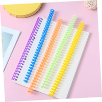 Bobines de reliure en spirale de couleurs aléatoires pour la reliure de documents de projet de cahier Capacité de tournage de page durable Fil de reliure de papeterie