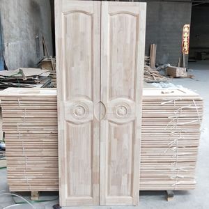 Portes de placard en bois massif, brun jaunâtre clair, écologiques, portes de placard de chambre à coucher, personnalisation pour toute la maison - Product Image 2