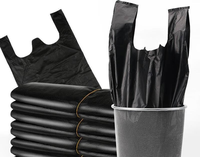 Sacs en plastique HDPE jetables, recyclables, respectueux de l'environnement, avec poignée, personnalisables avec logo, pour l'emballage alimentaire, les déchets et la literie
