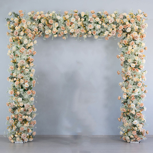 Arreglo de Arco Metálico de Lujo con Flores Artificiales y Follaje Verde para Decoración de Eventos, Ceremonias de Boda y Fiestas, con Arco Floral de Rosas - Product Image 5