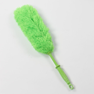 Plumeau coréen en fibres naturelles vert, jaune, rose, bleu ciel – Outil de nettoyage de bureau écologique - Product Image 3
