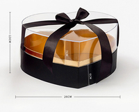 Boîte à fleurs de luxe pour fête des mères, boîte en acrylique avec couvercle en forme de cœur pour la saint-valentin