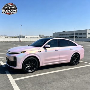 NIKO Film TPU Medium Gold Starry Sky Pink PPF Car Wrap <b>Bubble</b>-Free Stretchable Air-Release Full Car Decoration - Product Image 1