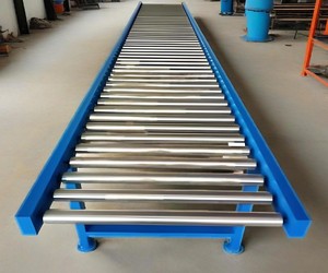 Depo için motorlu paslanmaz çelik konveyörler yerçekimi endüstriyel makaralı konveyör Powered palet konveyör üreticisi - Product Image 6