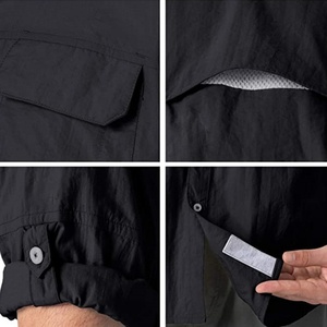 Chemise de protection solaire à manches longues pour homme UPF 50+ UV, séchage rapide, rafraîchissante, pour la pêche, les voyages, le safari, le camping et la randonnée - Product Image 4