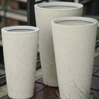 Pot Bunga Taman Multi-warna Terlaris, Pot Tanam Luar Ruangan, Pot Bunga Serat Tanah Liat, Lubang Drainase, Ramah Lingkungan, Berlapis Glasir