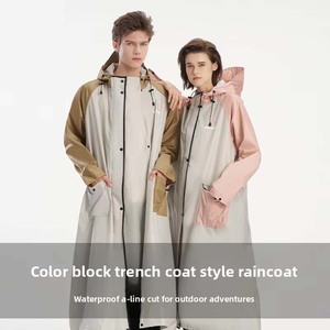<span class=keywords><strong>Cape</strong></span> <span class=keywords><strong>de</strong></span> <span class=keywords><strong>pluie</strong></span> longue et intégrale pour adultes, résistante et imperméable, pour la conduite <span class=keywords><strong>de</strong></span> vélos électriques, la randonnée, en tissu polyester - Product Image 1