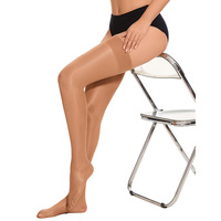 Bas cuissardes pour femmes - Collants en nylon transparents antidérapants avec silicone, sexy et autoportants pour femmes A01-4-4