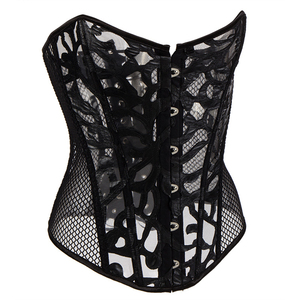 Bustier Corset Sexy Waist Trainer Lace Mesh Corset Steampunk Women Gothic Clothing Lingerie Modeling Strap Slimming <strong>Underbust</strong> - Product Image 2