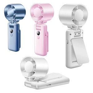 Ventilador Portátil de Mano 2025, Ventilador Turbo de Alta Velocidad con Clip, Ventilador Personal Recargable con Pantalla - Product Image 1