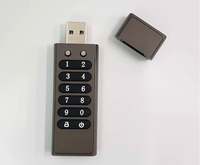 Clé USB 3.0 personnalisée de 32 Go avec cryptage matériel AES256, protection par mot de passe, clé mémoire sécurisée, cadeau d'entreprise OEM