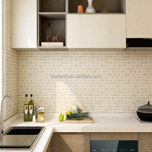 Papier peint géométrique moderne amovible, autocollants muraux en vinyle imperméables à décoller <span class=keywords><strong>pour</strong></span> salle de bain, appartement - Product Image 6