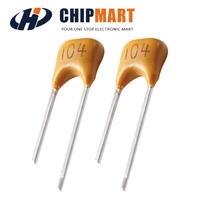 Condensateur céramique à disque haute tension Chipmart CBR06C419A5GAC 50VDC 4.1pF 10x10x10cm Haute Fréquence RF