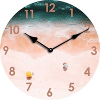 Jam Dinding Bentuk Bulat, Jam Dinding Modern, Dekorasi Rumah/Rumah/Kedai Kopi, Jam Dinding Ruang Tamu