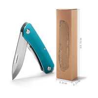 Couteau de poche pliable EDC en acier inoxydable 3Cr13, outil multifonction portable pour le camping, la survie et les activités de plein air, logo personnalisé