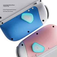 LinYuvo pour Joy-Con : Grip dorsal mécanique avec touches, éclairage RGB, fonction macro et vibration pour manette de jeu