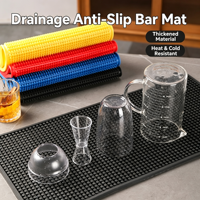 Tapis de bar en caoutchouc personnalisé avec logo, antidérapant, drainable, résistant à la chaleur et au froid, pour pub, hôtel, comptoir de bar, accessoires pour boissons