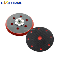 EVERTOOL Plaque de ponçage DA 6 pouces multi-trous, sans poussière, avec fixation auto-agrippante et extraction latérale des poussières