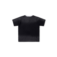 T-shirt Homme Streetwear en Coton Imprimé de Haute Qualité, Col Contrastant, Effet Délavé, DTG Monkey Wash, Vente en Gros