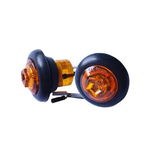 Gran oferta, luces traseras redondas de 3/4 pulgadas, LED con DOT/e-mark, luz de marcador lateral LED para camión, remolque, semirremolque, luces de marcador led