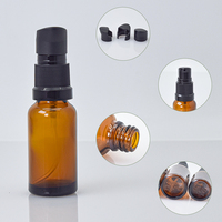 Haute qualité fond rond soins de la peau soins du corps huile capillaire Essence essentielle Lotion ambre sérum bouteille en verre avec bouchon de pompe à bec