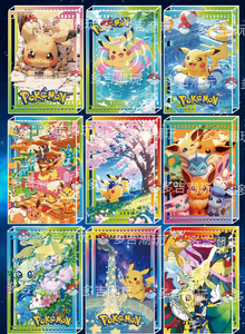 YQ Carta Fan Art Pokemoned Liquide Glitter Flow Acrylique Réfrigérateur Aimant Flottant Étincelle Aveugle <span class=keywords><strong>Sac</strong></span> Collection Décor Carte À Jouer - Product Image 5
