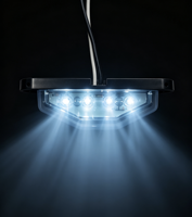 Éclairage de plaque d'immatriculation LED étanche pour camion, remorque, camping-car 12V-24V – Pièce de rechange