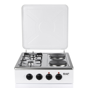 Estufa de Cocina de Acero Inoxidable de Doble <span class=keywords><strong>Gas</strong></span> y Doble Eléctrica, de Cuatro Quemadores y 2000W, para Instalación en <span class=keywords><strong>Encimera</strong></span>, Transfronteriza - Product Image 5