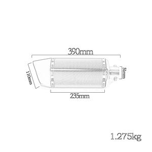 Pour <span class=keywords><strong>harley</strong></span> <span class=keywords><strong>Davidson</strong></span> acier inoxydable 51mm 60mm moto sans lacet Double tuyau d'échappement arrière système d'échappement <span class=keywords><strong>silencieux</strong></span> - Product Image 2