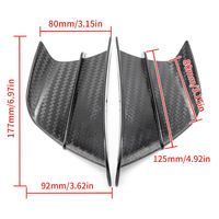 Kit d'aile de course de carénage d'aile universelle de moto avec adhésif pour S1000RR R15 V3 CBR650R