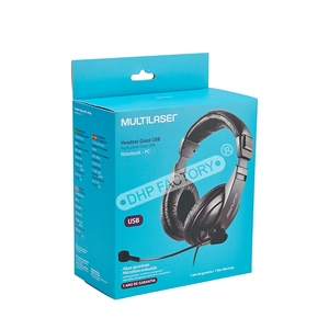 Impresión personalizada Auriculares respetuosos con el medio ambiente Auriculares Cable de audio Micrófono MP3 MP4 Radio Auriculares planos Altavoz Cajas de embalaje de papel - Product Image 2