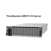 Serveur GPU d'entreprise Lenovo ThinkSystem SR675 V3 3U, double processeur AMD EPYC, prêt pour la virtualisation, mise en réseau intelligente, stable et fiable