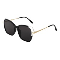 Nouvelles Lunettes de Soleil Unisexe UV400 à Monture Large Irrégulière, Style Rétro, Contraste de Couleurs, Tendance Européenne et Américaine, pour l'Extérieur