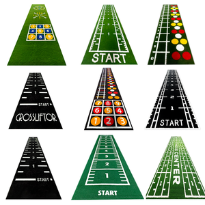 Tapis de sol Prowler <span class=keywords><strong>Sprint</strong></span> Track pour salle de sport, centre de fitness, terrain de sport, avec support en mousse PU de 15 mm, gazon artificiel rembourré durable pour stade, imperméable en PP - Product Image 5