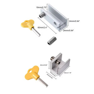 Verrou de sécurité antivol réglable pour portes et fenêtres, protection enfant et bébé - Product Image 5