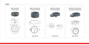 WERMA EvoSIGNAL 170mm Höhe Modulare Installation Oberflächen montierte Leuchtfeuer Zubehör 120 Anzeige für Lichtstrom geräte - Product Image 2