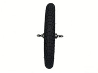 Roues à rayons pneumatiques 16x2.125 neuves, directement d'usine, pour vélo, chariot, remorque de transport, poussette, avec rayons en plastique et caoutchouc pour restaurant