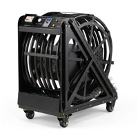 Dégraissant Électrique Portable pour Conduits de Ventilation de Cuisine avec Rotation Avant/Arrière et Télécommande, Idéal pour la Restauration