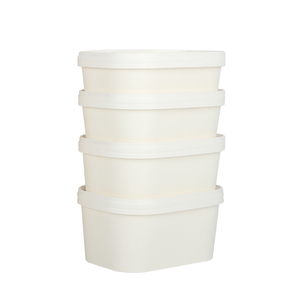 Para LOKYO Square Kraft Paper Lunch Bento Bowl Food Grade Custom Take Away Container con relieve disponible Blanco Marrón para Noo - Product Image 6