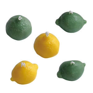 3D Simulation Lemon Shaped Scented Soy Wax Candle Fruit Figurine Aromatherapy Candle Home <b>Table</b> Decor Gift - Product Image 5