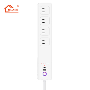 KLASS Protector contra sobretensiones de EE. UU. 10A Universal Negro Smart Usb C Extensión de toma de corriente con puertos Usb - Product Image 4