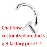 Robinet de lavabo de cuisine en alliage de zinc chaud et froid