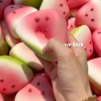 Juguete Sensorial Antiestrés de Sandía de Verano, de PU Suave, de Rebote Lento, para Niños y Adultos
