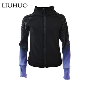LIUHUO Custom Made Sportswear Skating Jacket Training Suit Set for Girls' Skating Training Age Training Children Gradient Color - Product Image 4