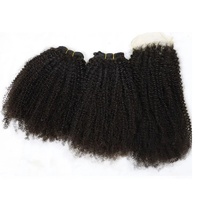 Extensions à clipser en cheveux humains bouclés afro crépus FH 12-24 pouces pour cheveux naturels 4A 4B 4C, cheveux Remy, cheveux péruviens