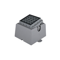 Projecteur LED RGB carré personnalisable avec capteur de mouvement et visière pour la sécurité extérieure des entrepôts