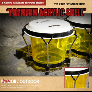 Juego de Bongos Acrílicos con Diseño <span class=keywords><strong>Profesional</strong></span> y Logotipo Personalizado, Percusión Manual Portátil, Venta al Por Mayor Directa de Fábrica - Product Image 6