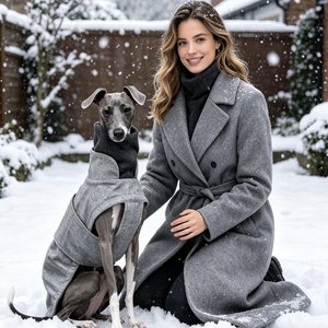 Vêtements pour animaux de compagnie, manteau d'hiver chaud et écologique pour chien, col roulé, polyester et flanelle, pour lévrier <span class=keywords><strong>italien</strong></span> et <span class=keywords><strong>whippet</strong></span> - Product Image 5