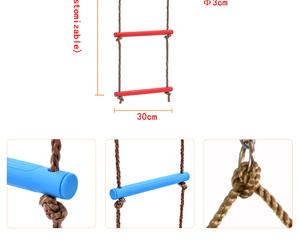 Ensemble balançoire arbre en bois pour extérieur et intérieur, pour jardin et maternelle, en matériau durable - Product Image 6